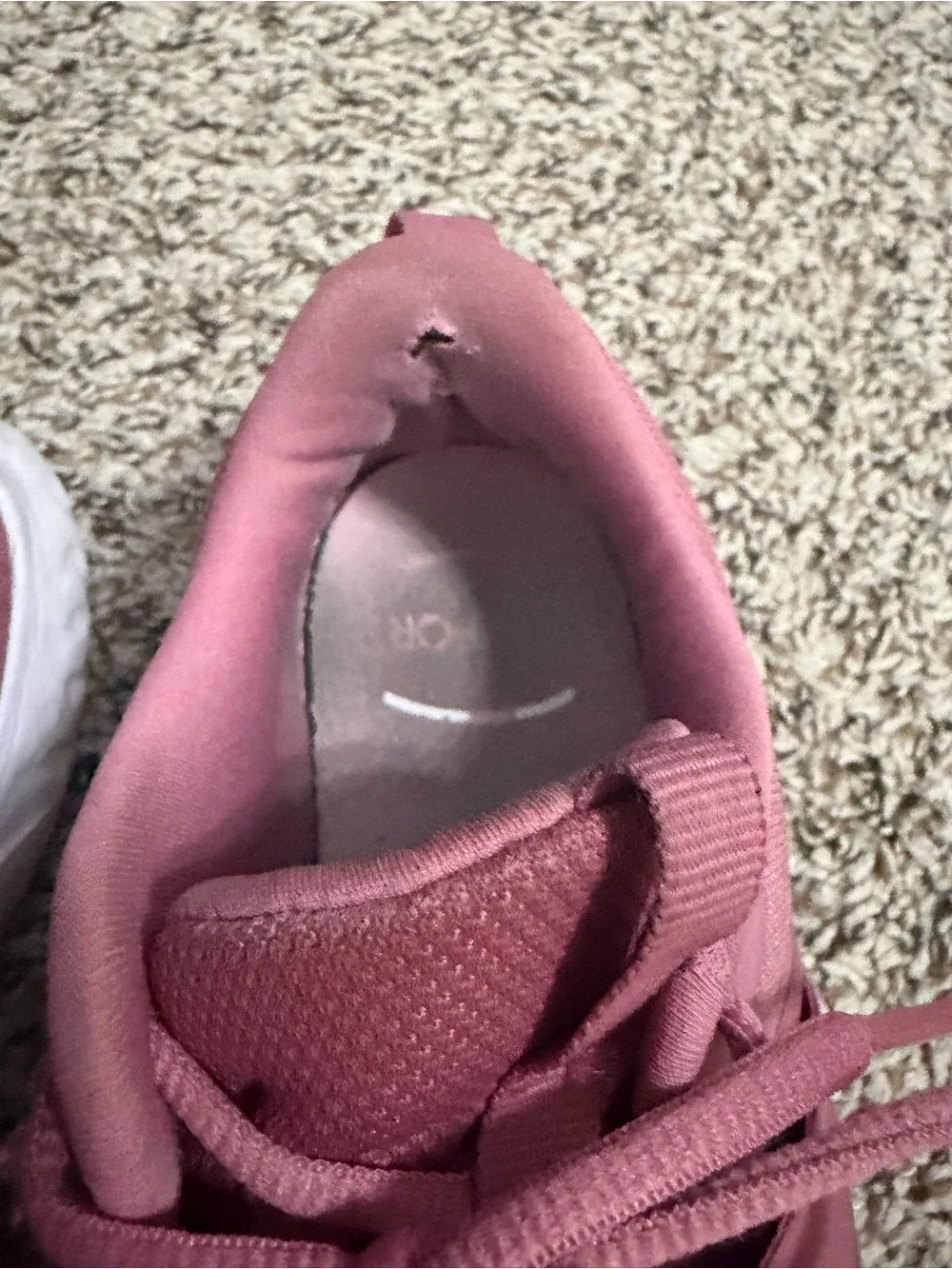 Nike Rose Pink Athletic Sneakers with White Swoosh